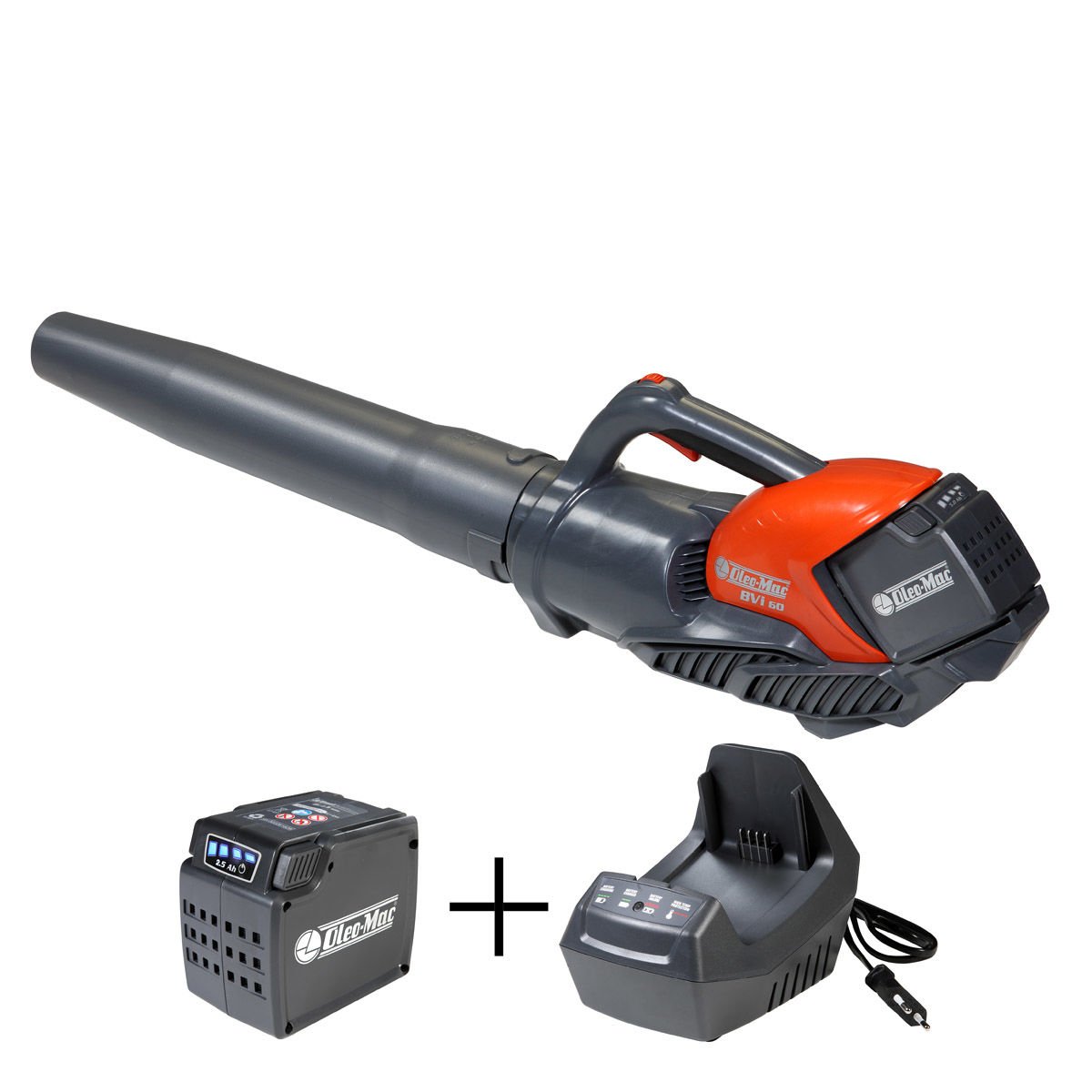 Oleo-Mac BVİ 60 Akülü Üfleme Makinesi 5.0Ah Şarj Cihazı