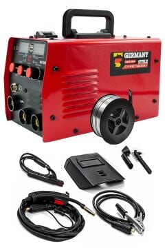 GERMANY STYLE  3in1 MMA-550 Amper MİG TİG MMA Çift Kartlı İnvertör  & Gazsız Gazaltı Kaynak Makinesi