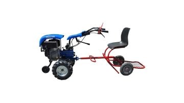Flash 300 3+1 Dizel Çapa Makinası Amerikan Motorlu 7 Hp Teker + Oturma Selesi